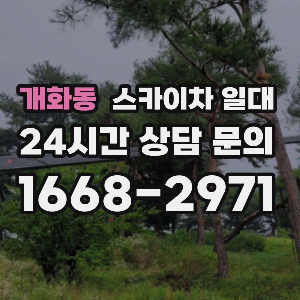 개화동 스카이차 일대
