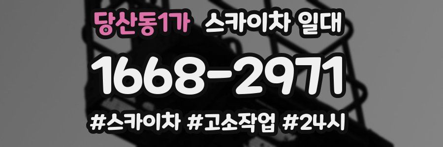 당산동1가 스카이차 일대