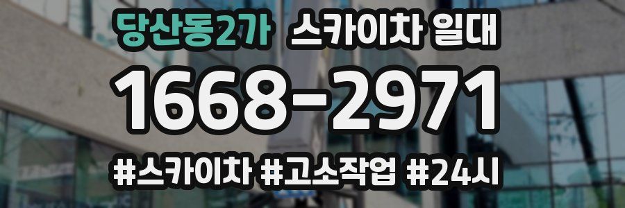당산동2가 스카이차 일대