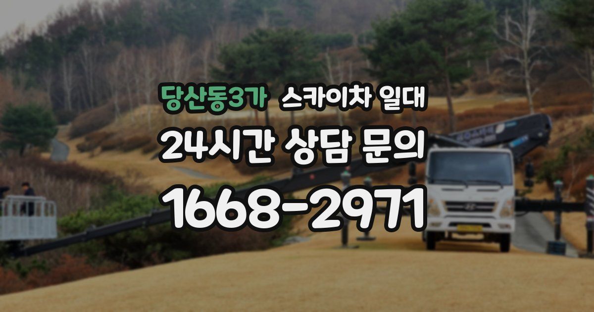당산동3가 스카이차 일대