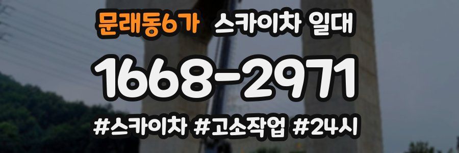 문래동6가 스카이차 일대