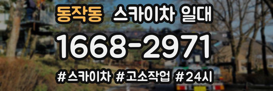 동작동 스카이차 일대
