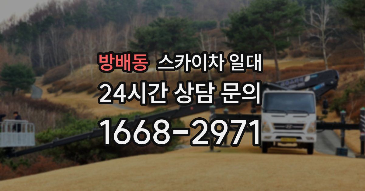 방배동 스카이차 일대