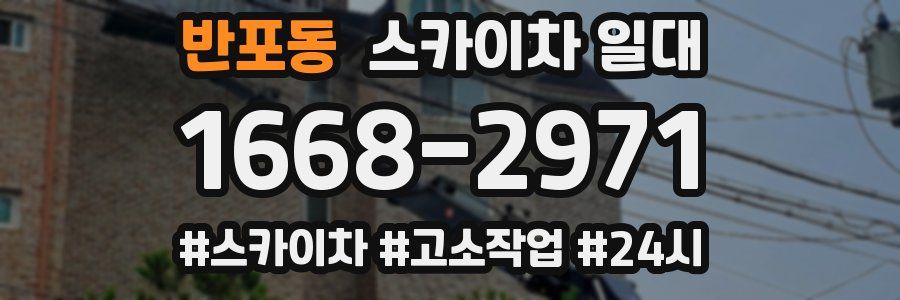 반포동 스카이차 일대