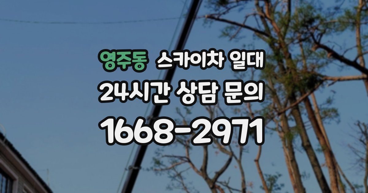 영주동 스카이차 일대