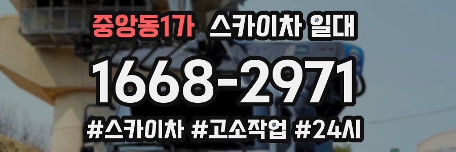 중앙동1가 스카이차 일대