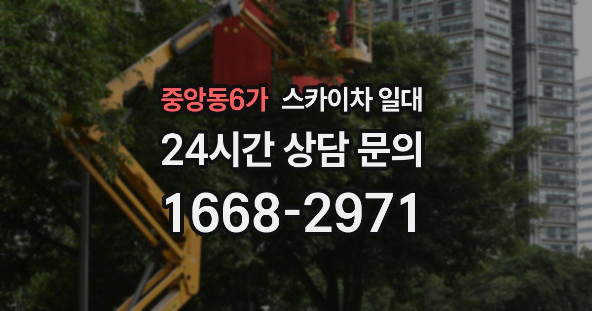 중앙동6가 스카이차 일대