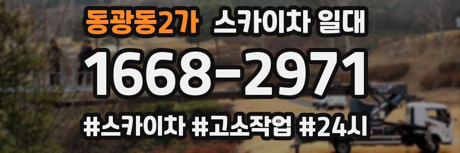 동광동2가 스카이차 일대
