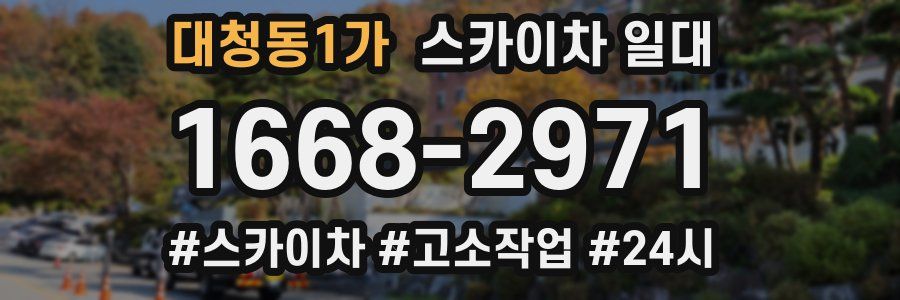 대청동1가 스카이차 일대
