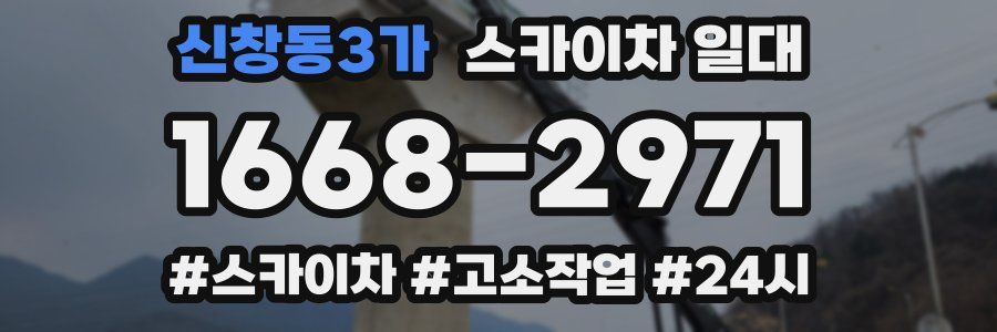 신창동3가 스카이차 일대