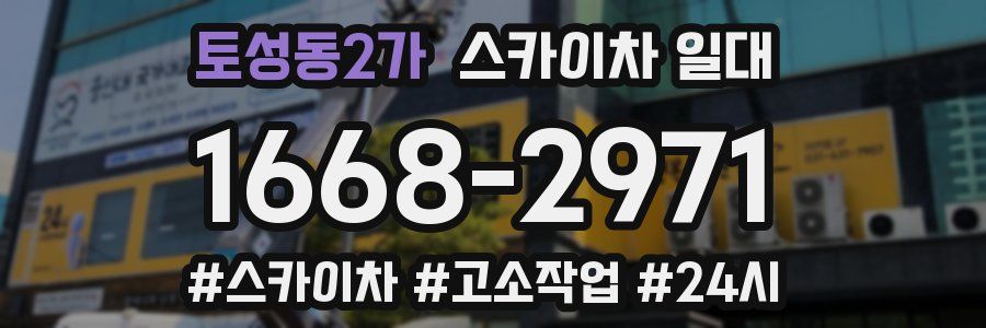 토성동2가 스카이차 일대