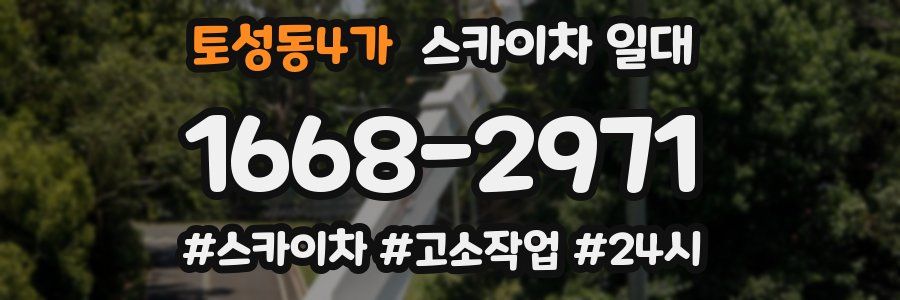 토성동4가 스카이차 일대