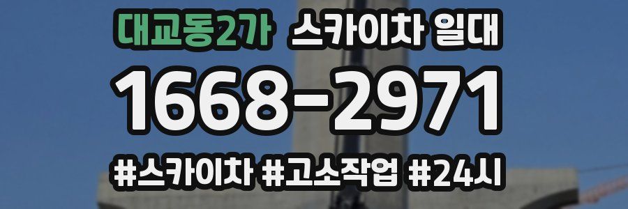 대교동2가 스카이차 일대