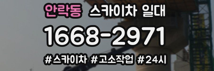 안락동 스카이차 일대