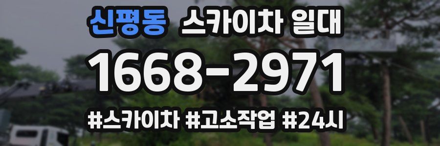 신평동 스카이차 일대