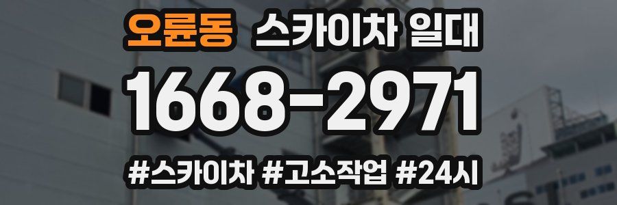 오륜동 스카이차 일대