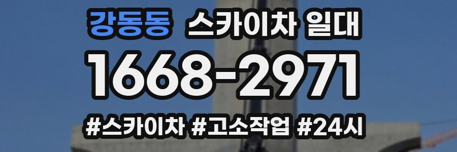 강동동 스카이차 일대