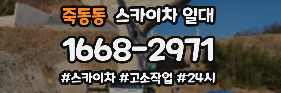 죽동동 스카이차 일대