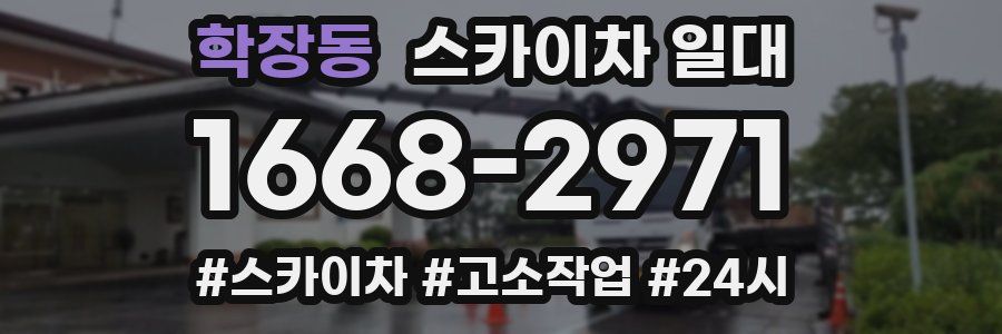 학장동 스카이차 일대