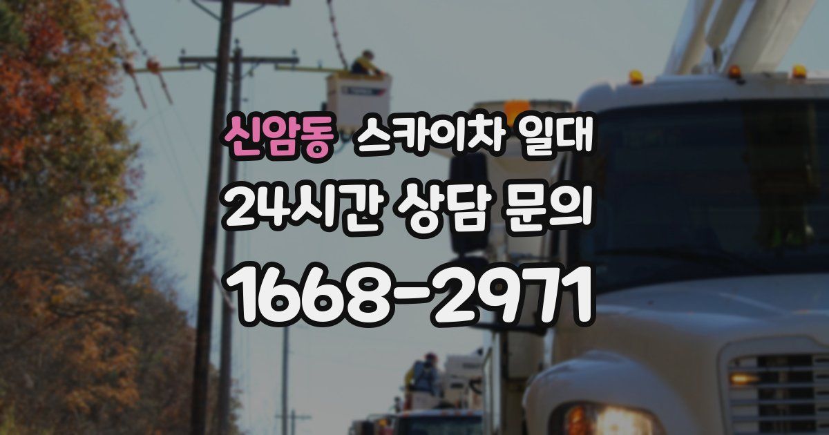 신암동 스카이차 일대