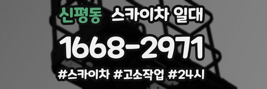 신평동 스카이차 일대