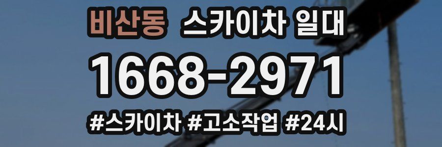 비산동 스카이차 일대