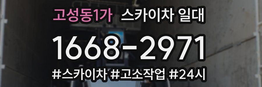 고성동1가 스카이차 일대