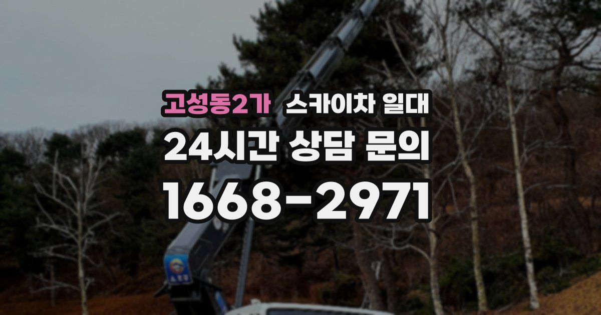 고성동2가 스카이차 일대