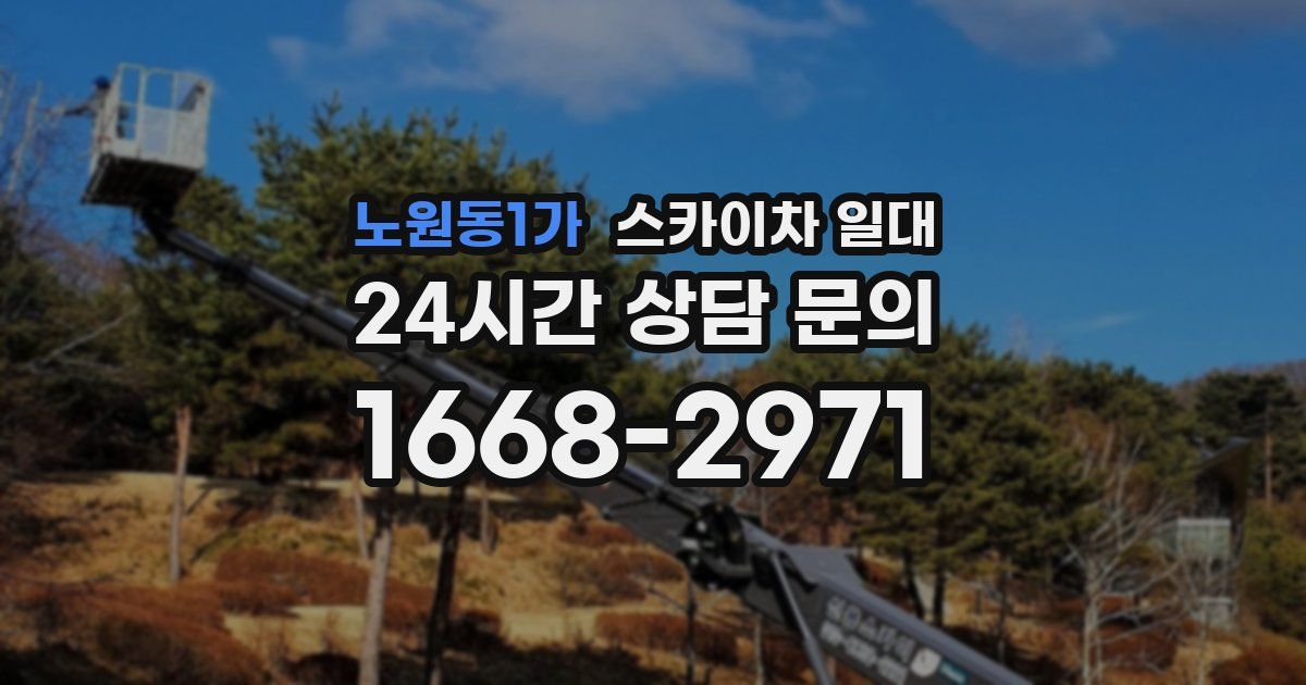 노원동1가 스카이차 일대
