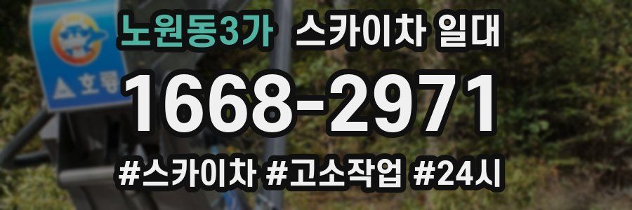 노원동3가 스카이차 일대