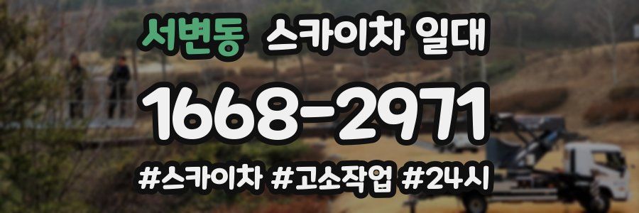 서변동 스카이차 일대