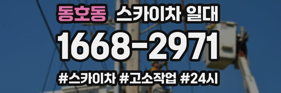 동호동 스카이차 일대