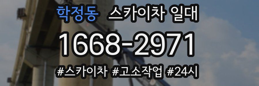 학정동 스카이차 일대