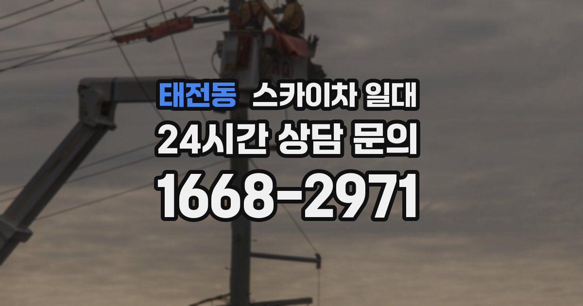 태전동 스카이차 일대