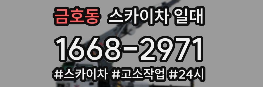 금호동 스카이차 일대