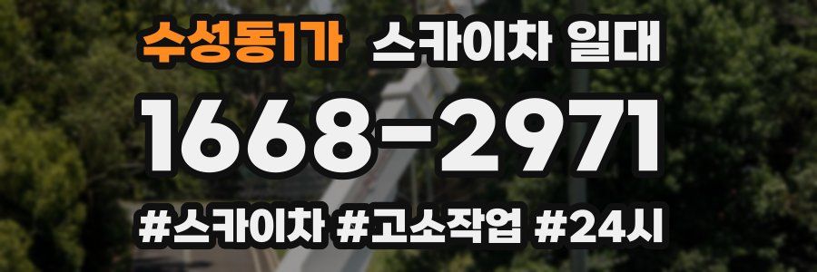 수성동1가 스카이차 일대
