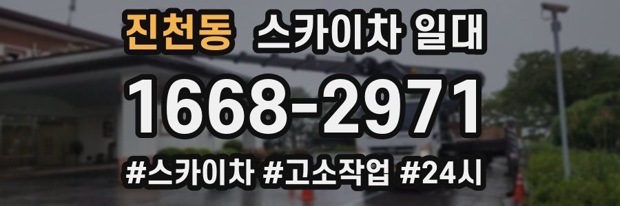 진천동 스카이차 일대