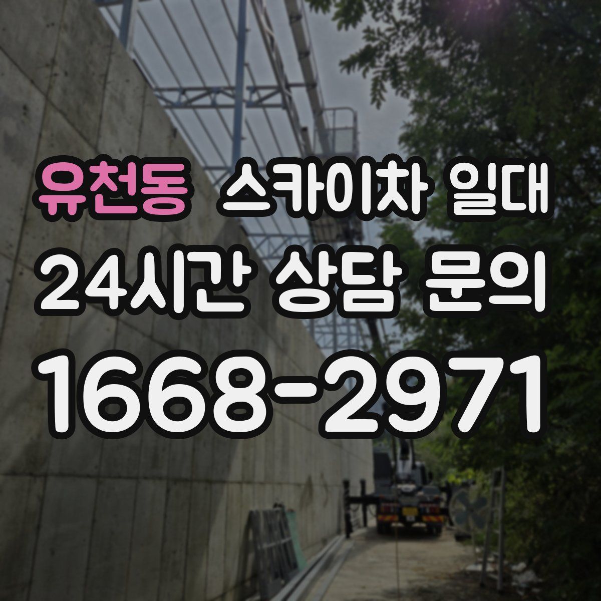 유천동 스카이차 일대