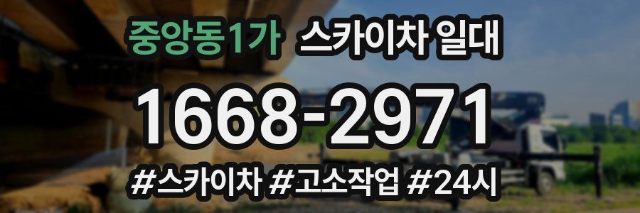 중앙동1가 스카이차 일대