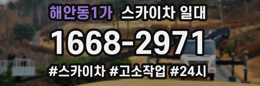 해안동1가 스카이차 일대