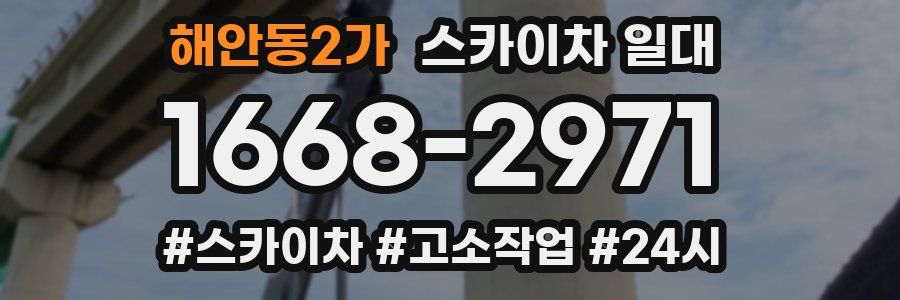 해안동2가 스카이차 일대