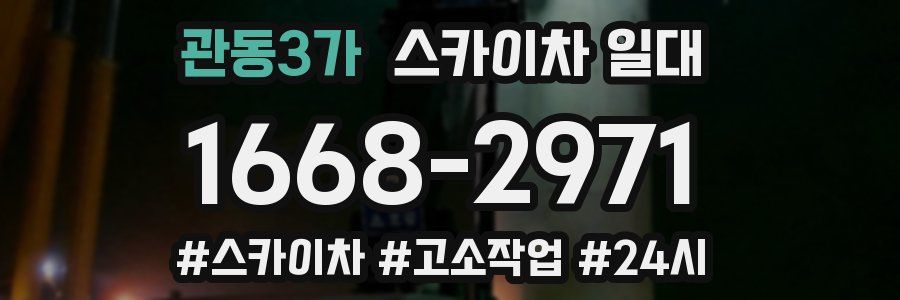 관동3가 스카이차 일대