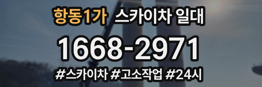 항동1가 스카이차 일대