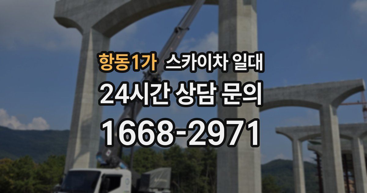 항동1가 스카이차 일대