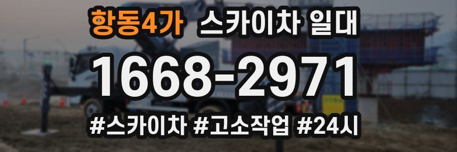 항동4가 스카이차 일대