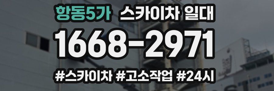 항동5가 스카이차 일대