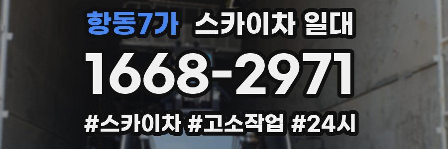 항동7가 스카이차 일대