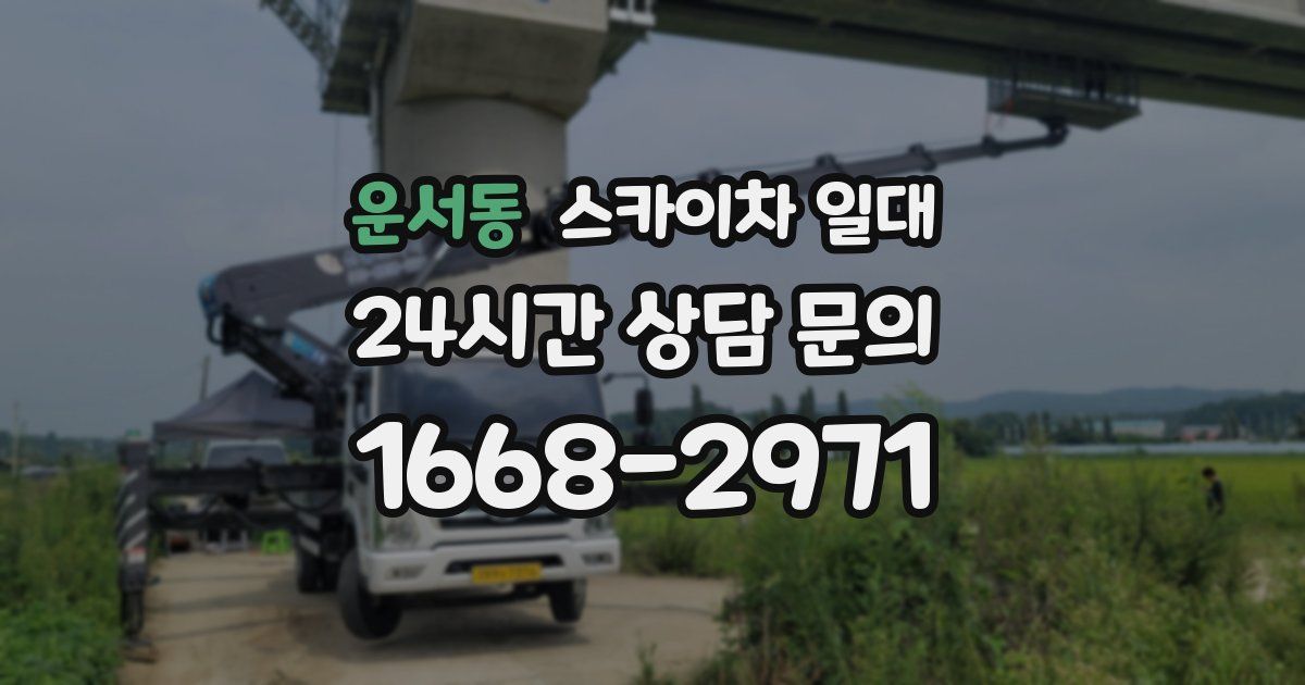 운서동 스카이차 일대