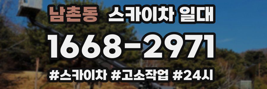 남촌동 스카이차 일대
