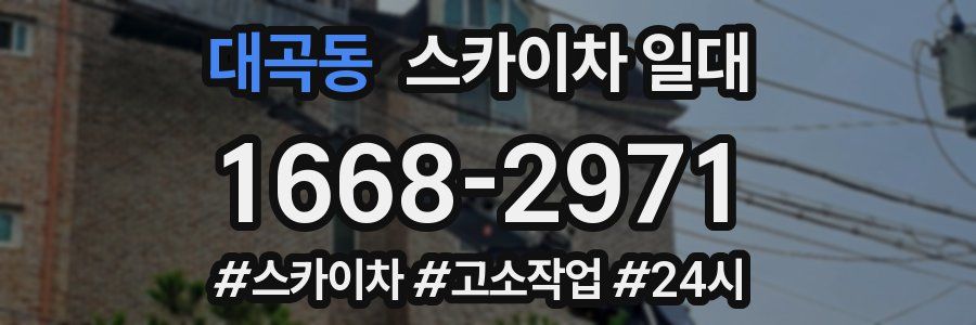 대곡동 스카이차 일대